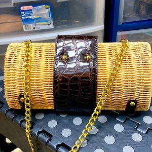 Small, wicker handbag